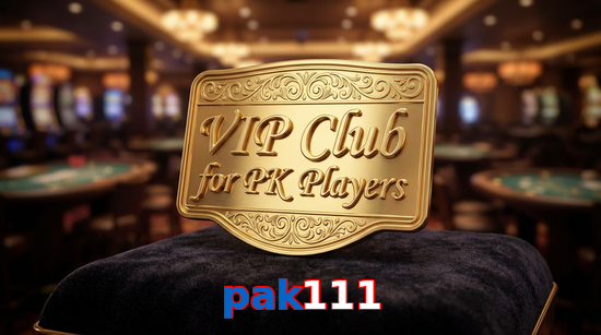 Main screen of Pak111 vip page for PK players